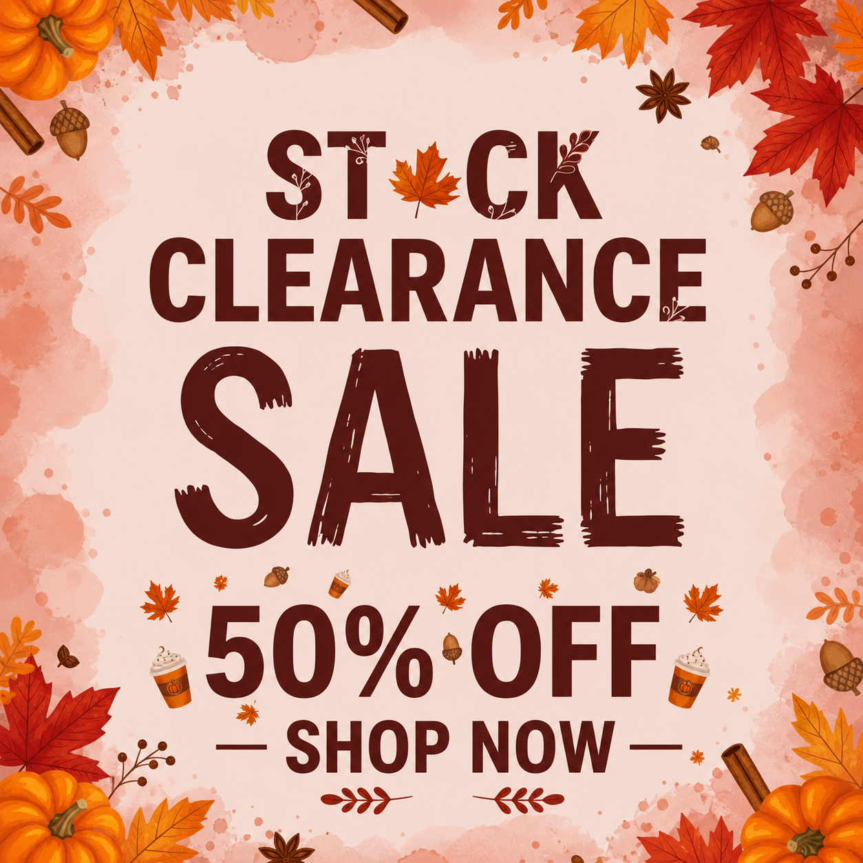 Stock clearance sale