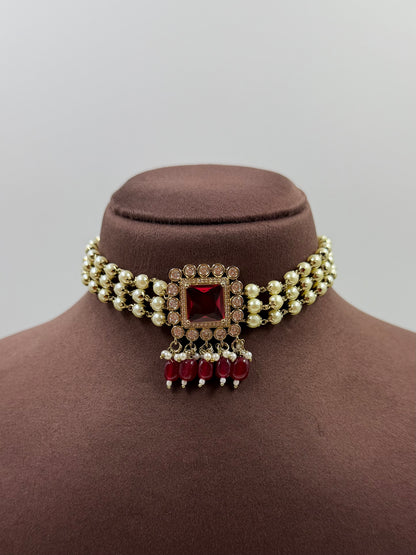 Shivani Victorian Traditional Choker Necklace