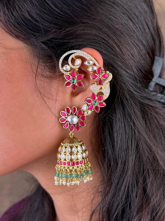 Shruti Pachi Kundan Jhumka Earring