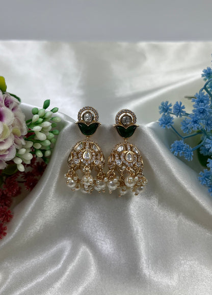 Priyal Moissanite Jumka