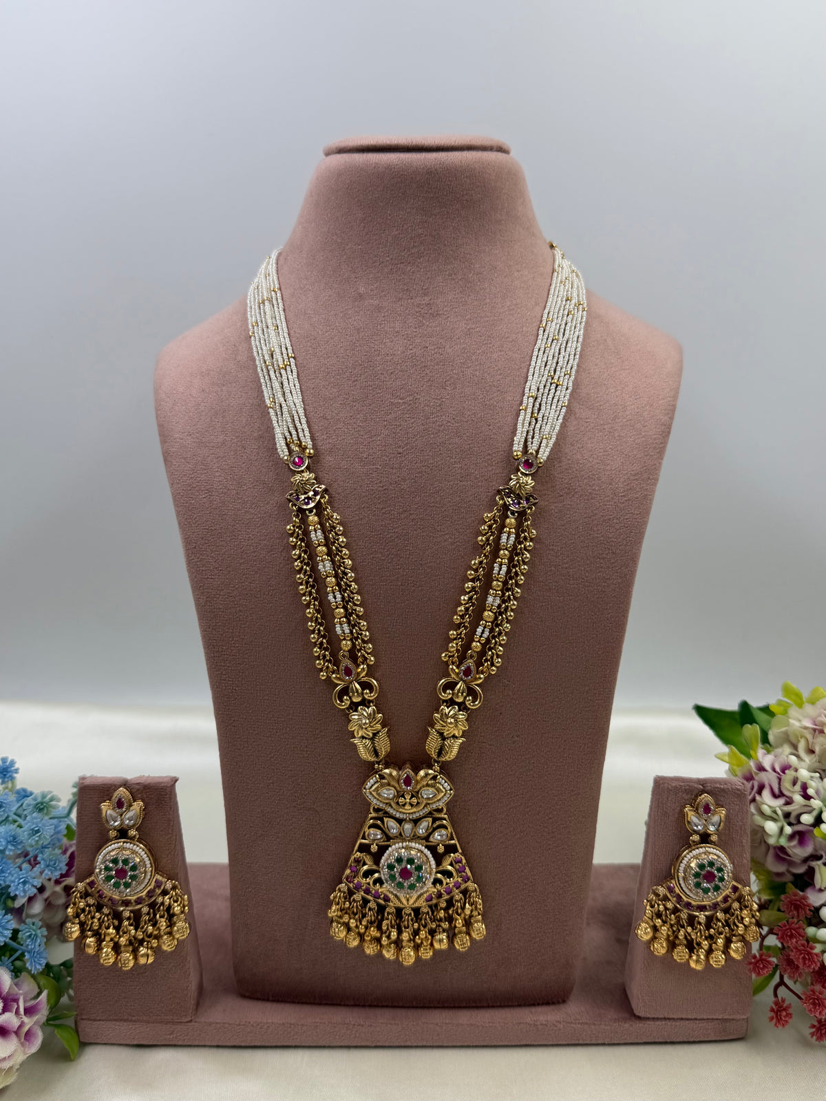Sanvi Chorski Heritage Long Necklace Set