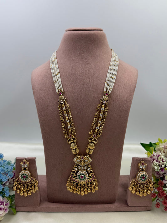 Sanvi Chorski Heritage Long Necklace Set