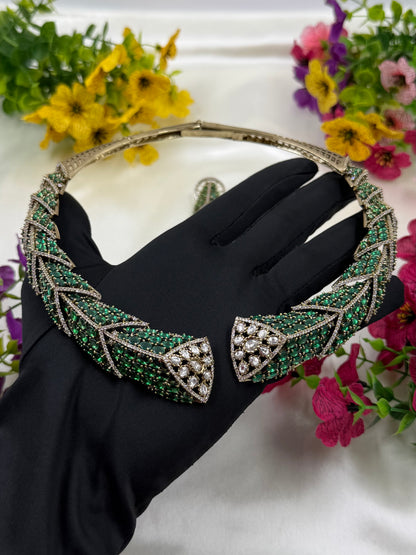 Jhanvi Victorian Jaipuri Hasli Set