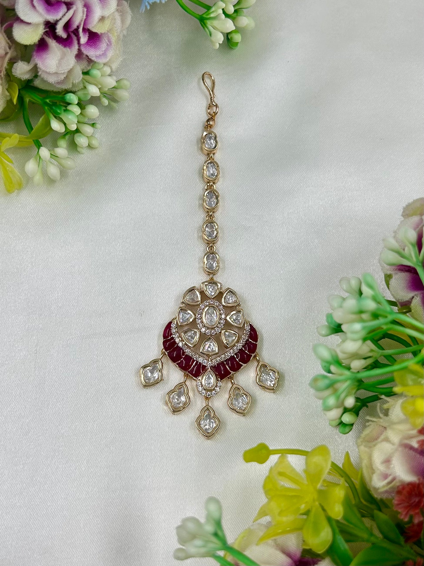Vidya Moissanite Mang Tika