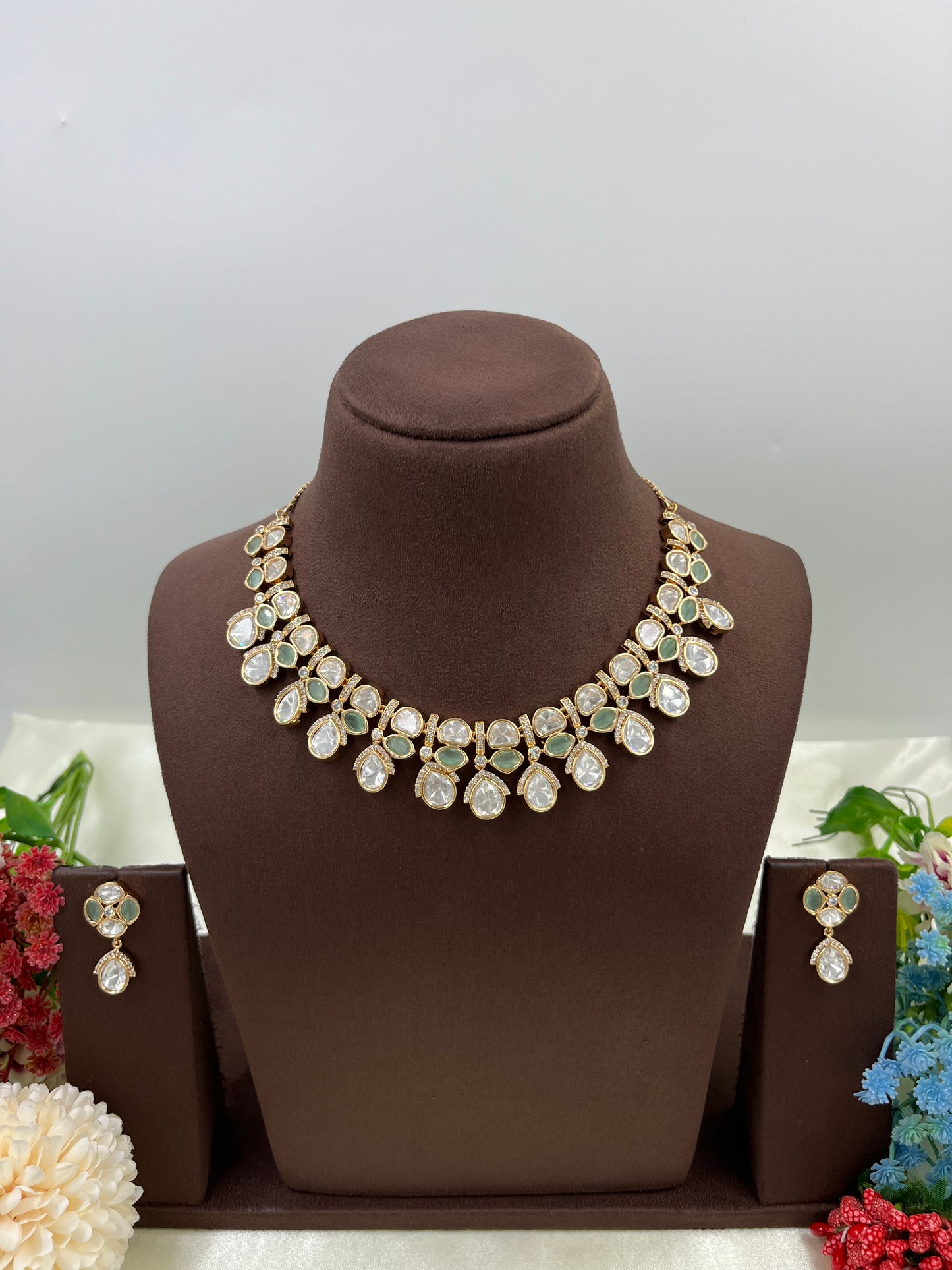 Laurita Moissanite Kundan Necklace