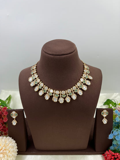 Laurita Moissanite Kundan Necklace