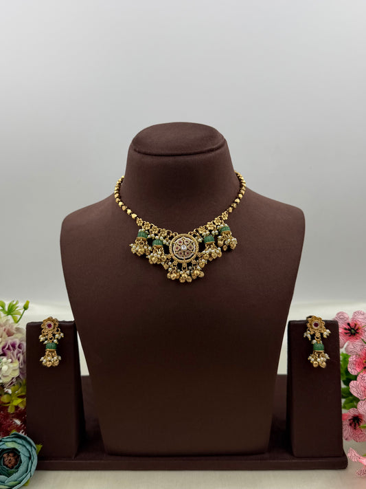 Isha Premium Chorski Necklace Set