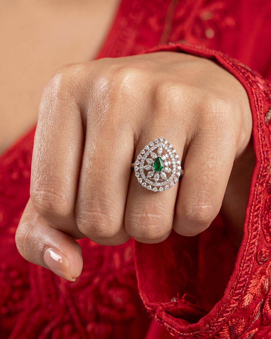 Alyvia American Diamond Ring (Adjustable)
