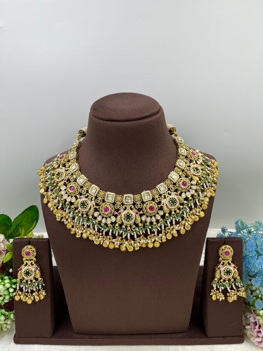 Kriti Heritage Premium Moti Necklace