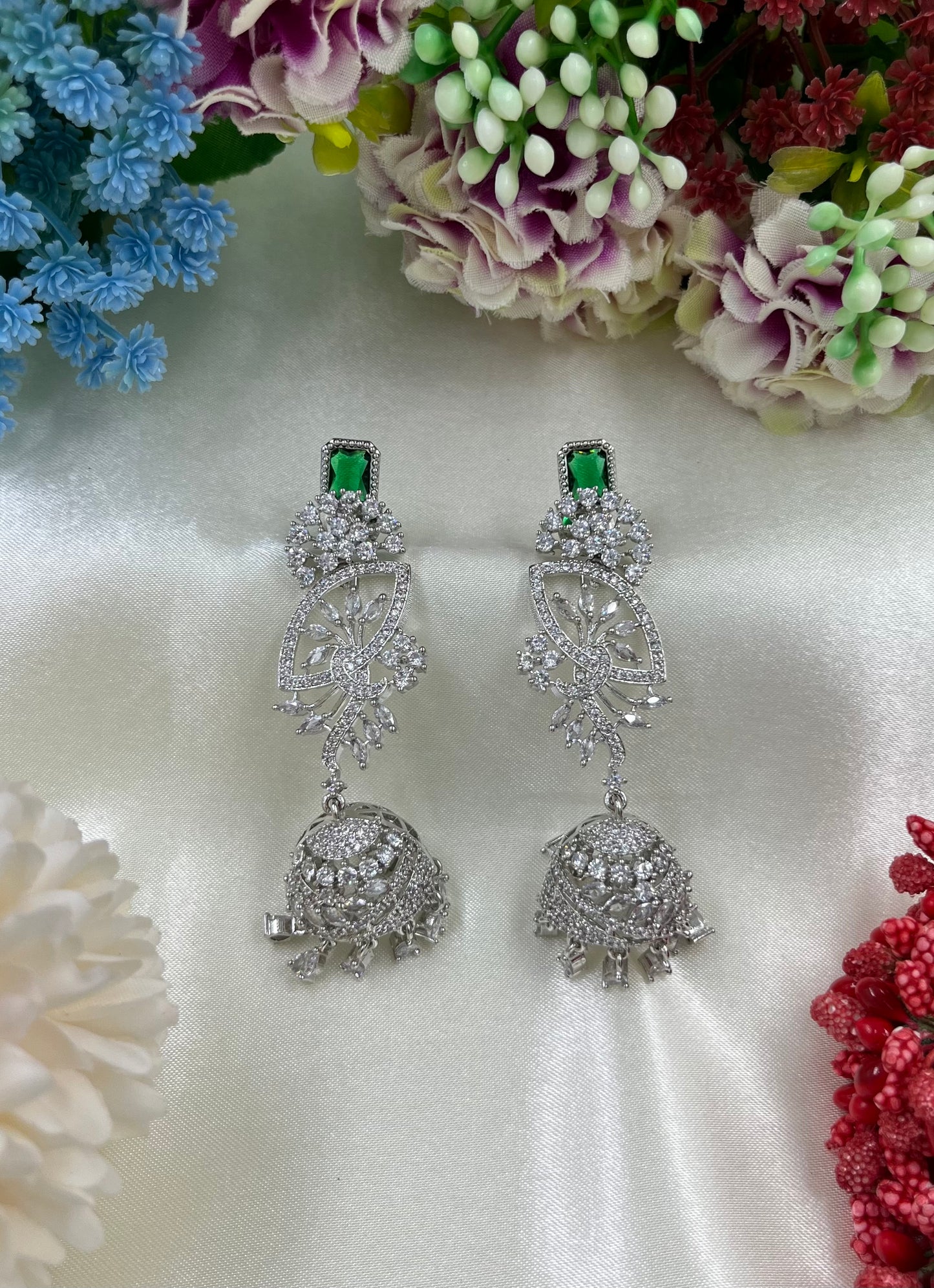 Rukmini Ad Brass Jhumka