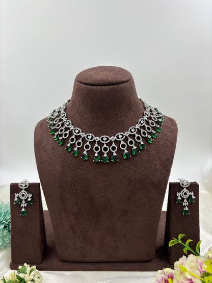 NORA AMERICAN DIMOND NECKLACE SET