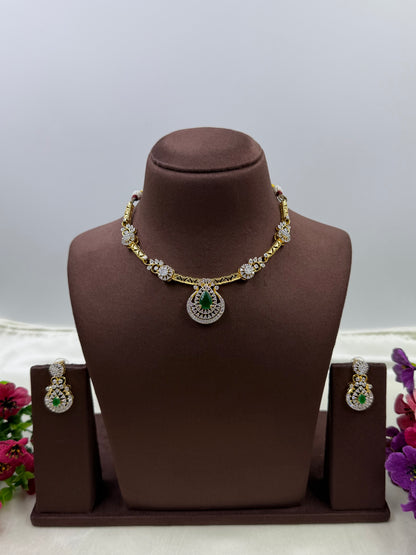 Falak Two Tone Hasli Necklace