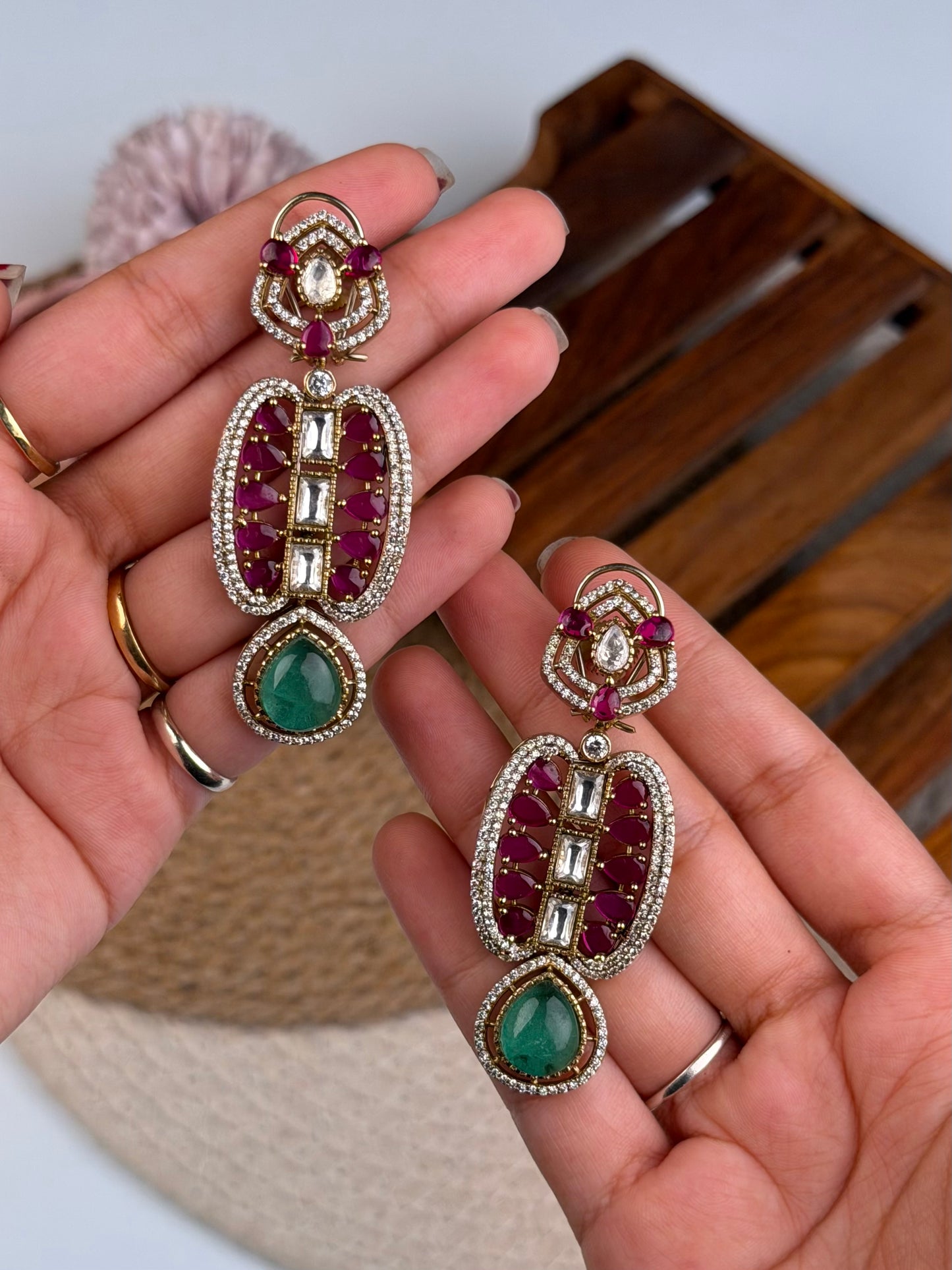 Rutzz Jaipuri Kundan Necklace Set