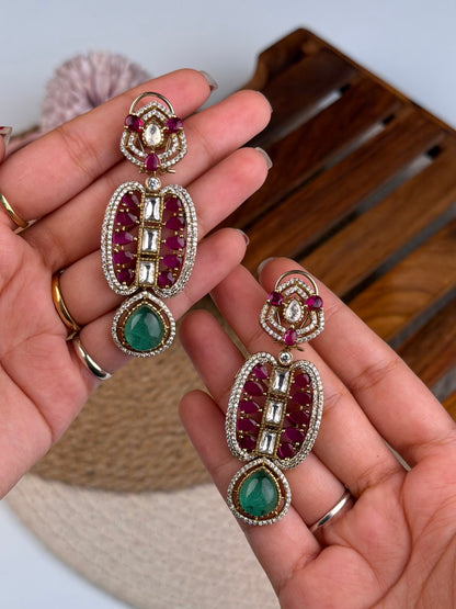 Rutzz Jaipuri Kundan Necklace Set