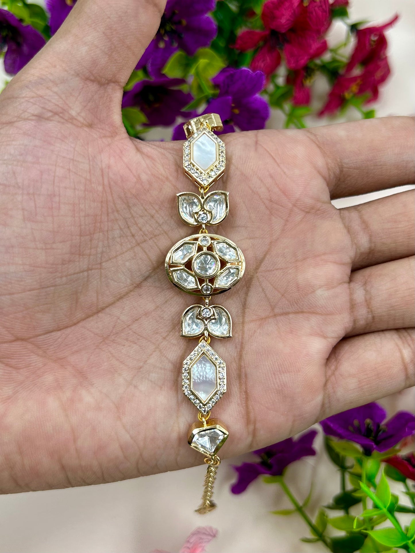 Madhu Moissanite Bracelet (Adjustable)