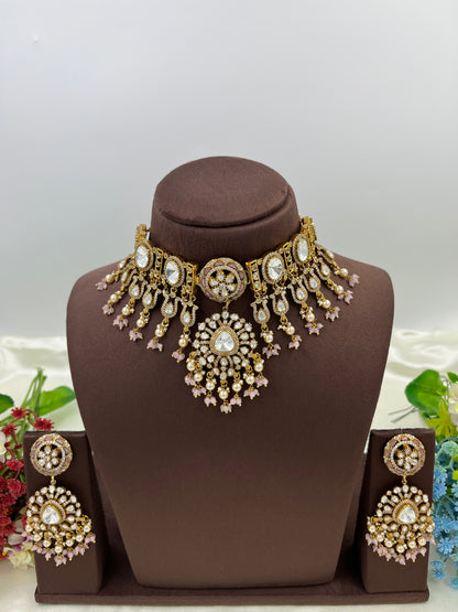 Indre Moissanite Choker Necklace