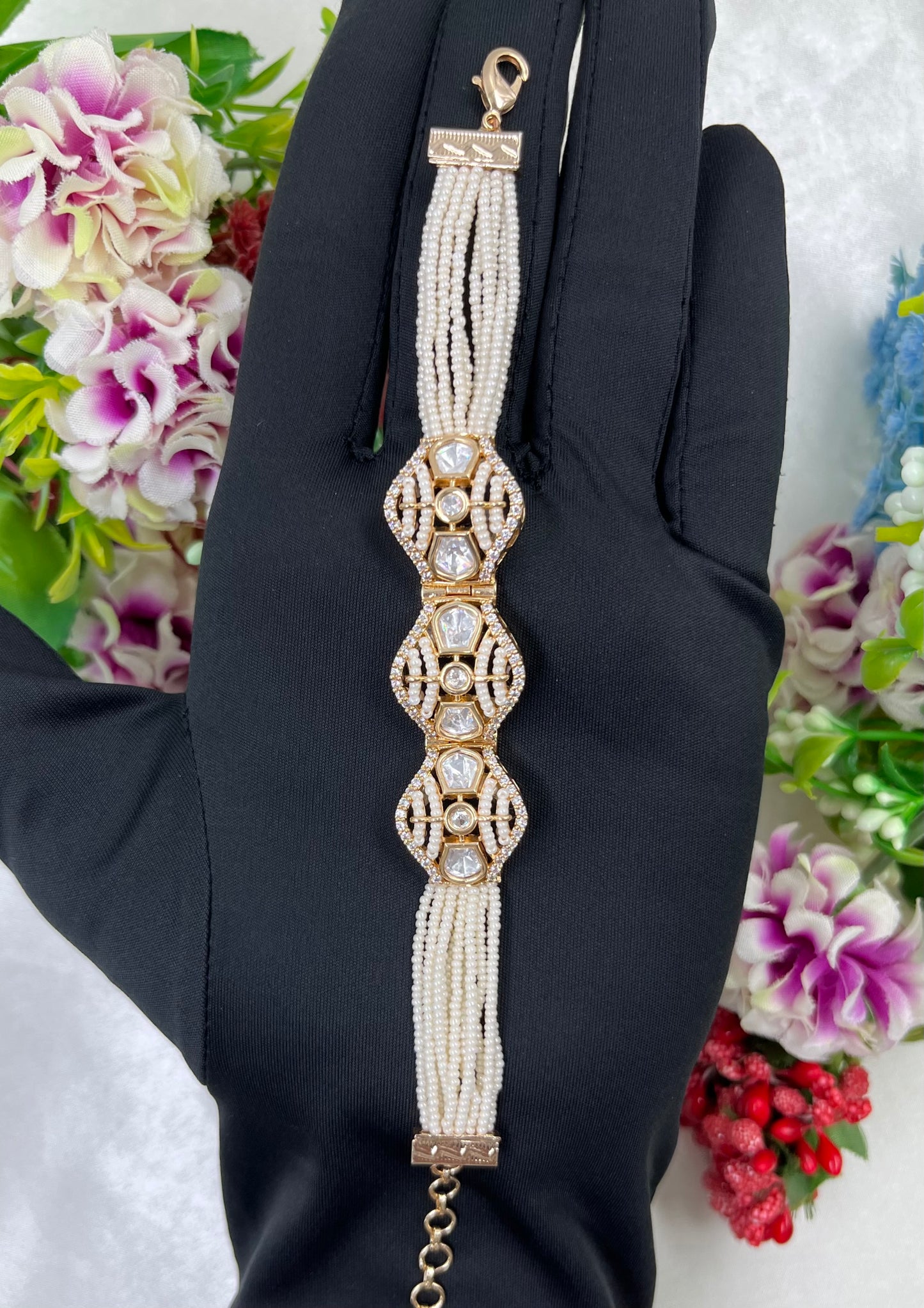 Reena Moissanite Moti Bracelet