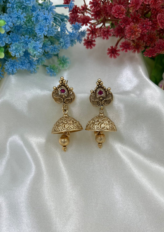 Aadya Brass Jhumka
