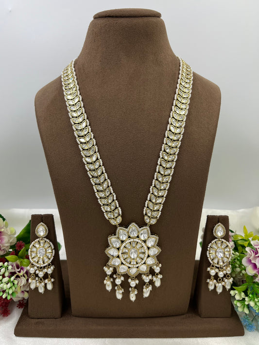 Meenakshi Premium Moissanite Kundan Necklace