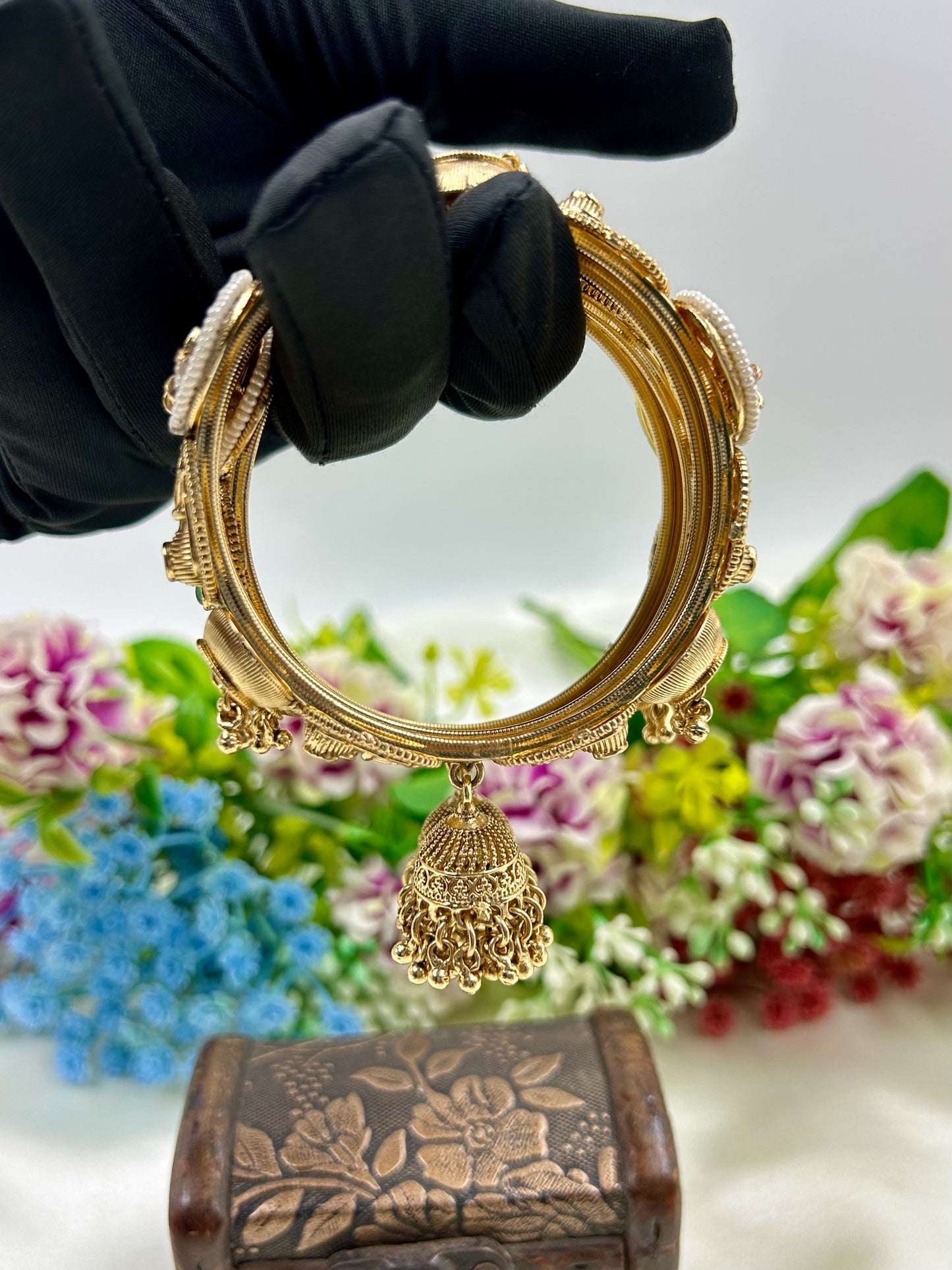Ayushi Heritage Jhumka Bangles