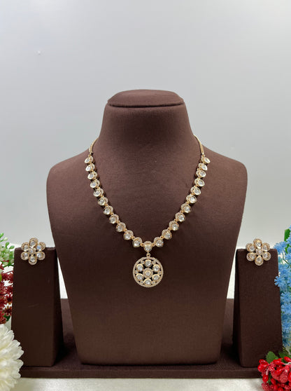 Deepti Moissanite Delicate Necklace