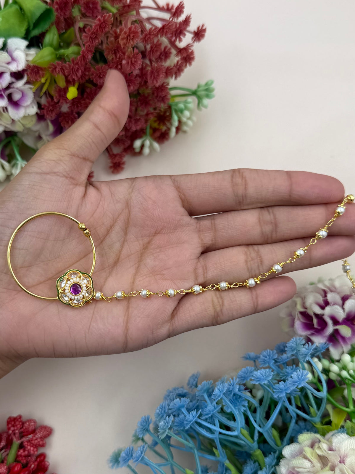 Bhanushri Traditional Indian Nose Ring