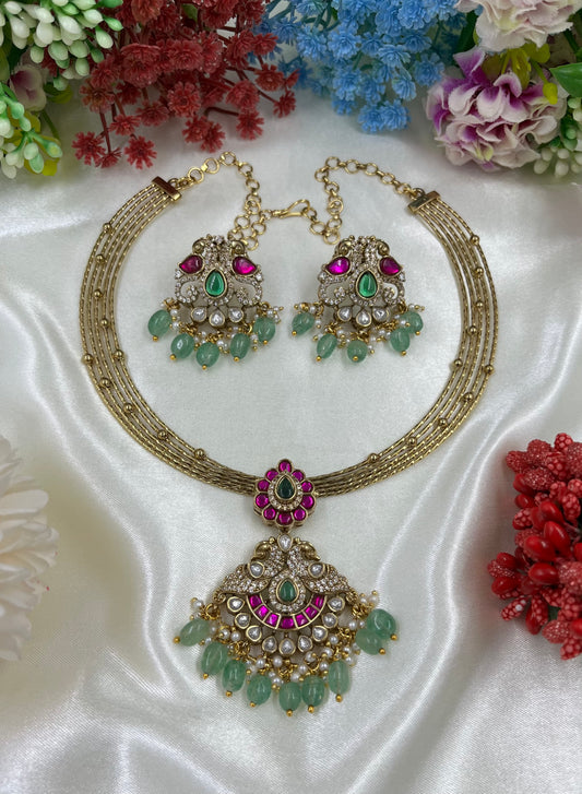 Pakhi Victorian Premium Hasli Necklace