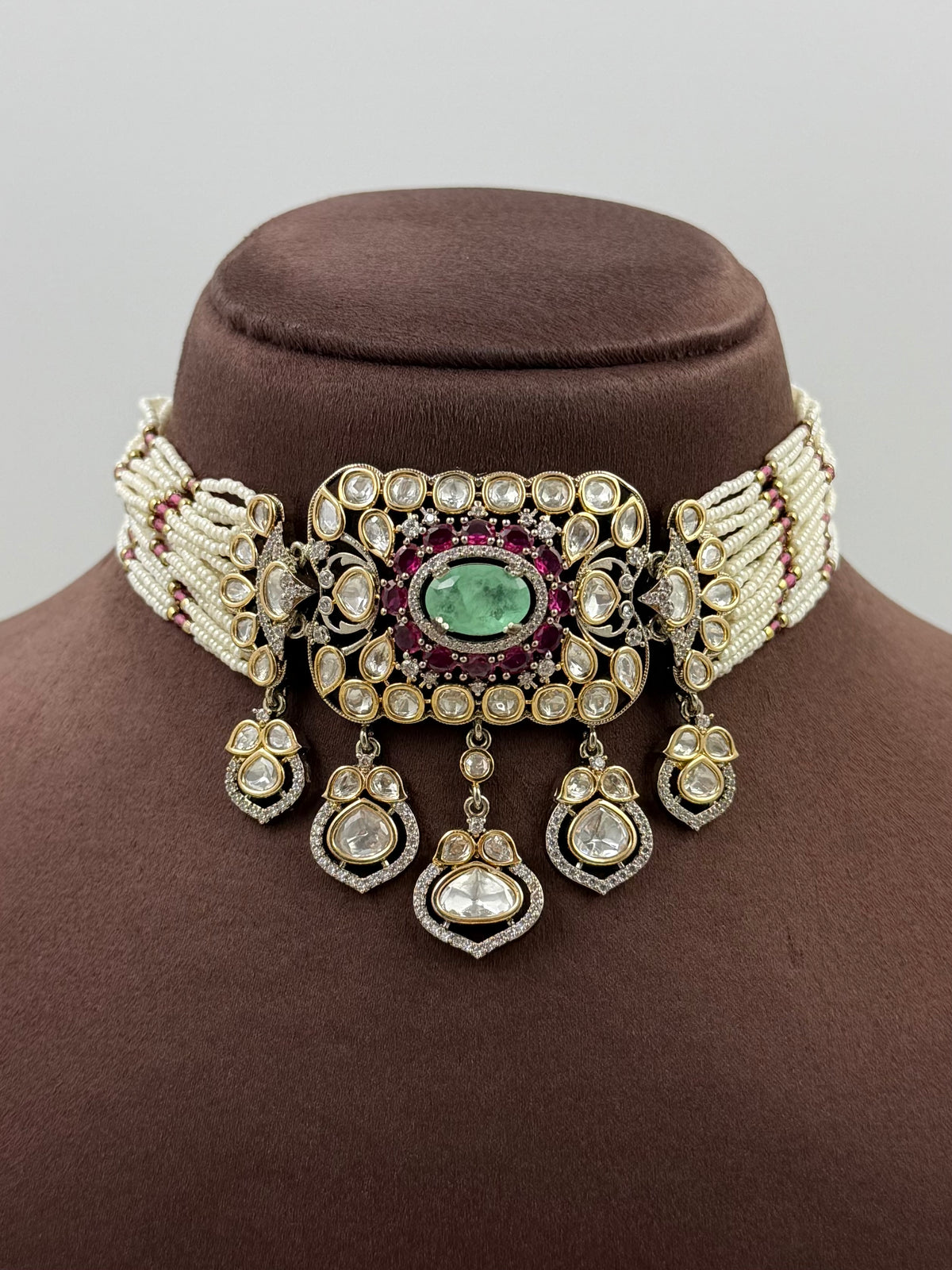 Vaishnavi Victorian Choker Necklace Set