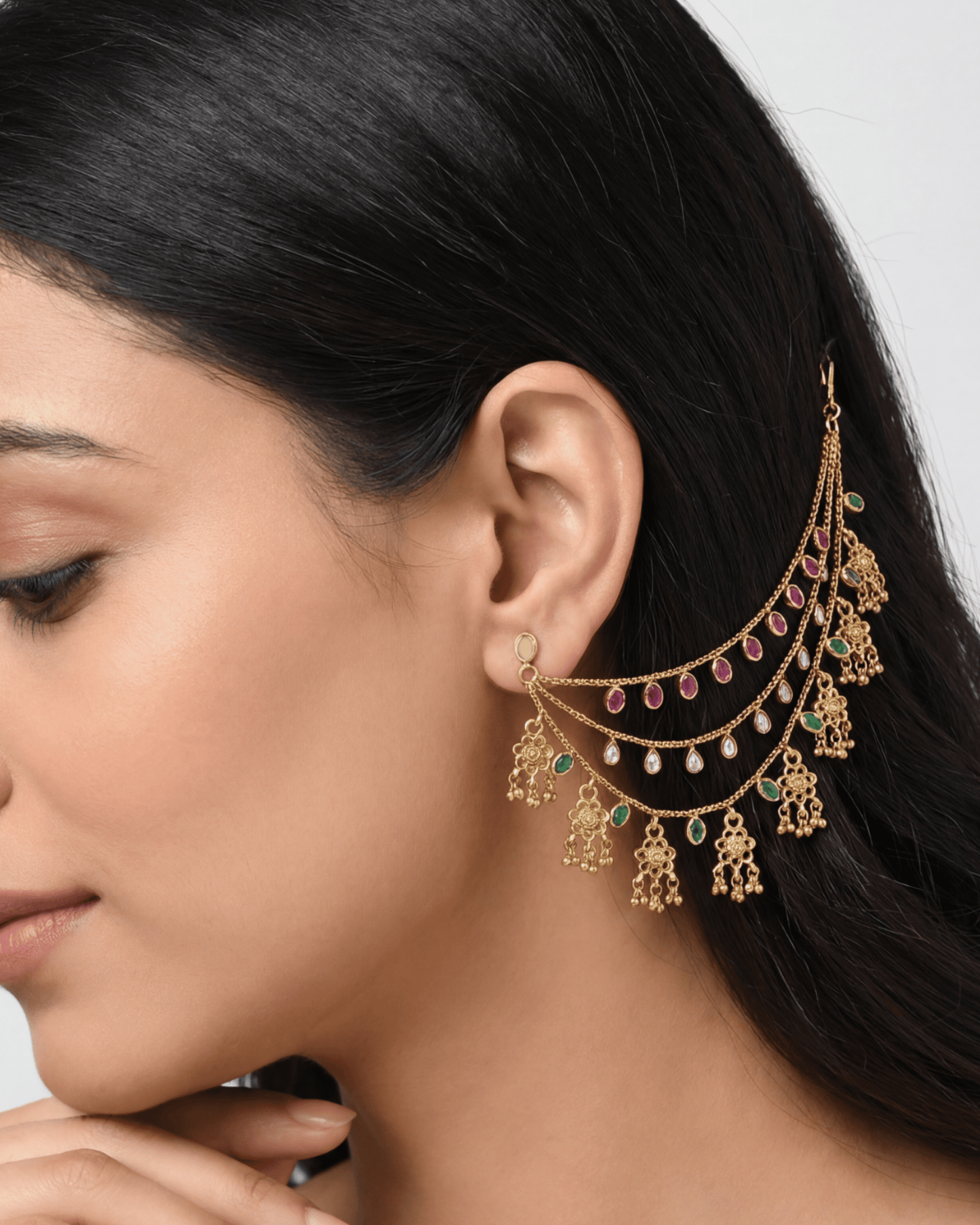 Aarvi Heritage Ear Chain