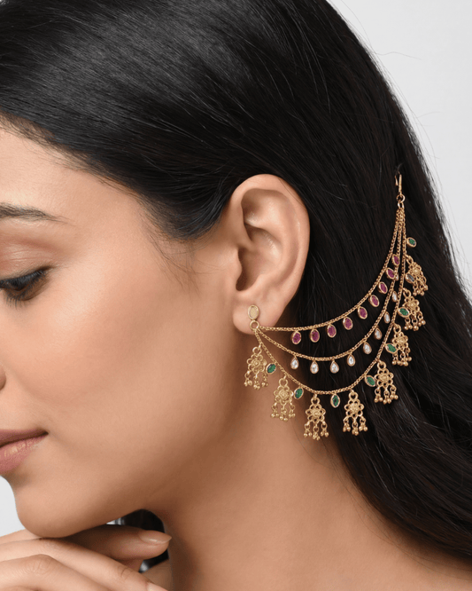 Aarvi Heritage Ear Chain