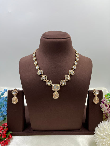 Prajakta Moissanite Delicate Necklace