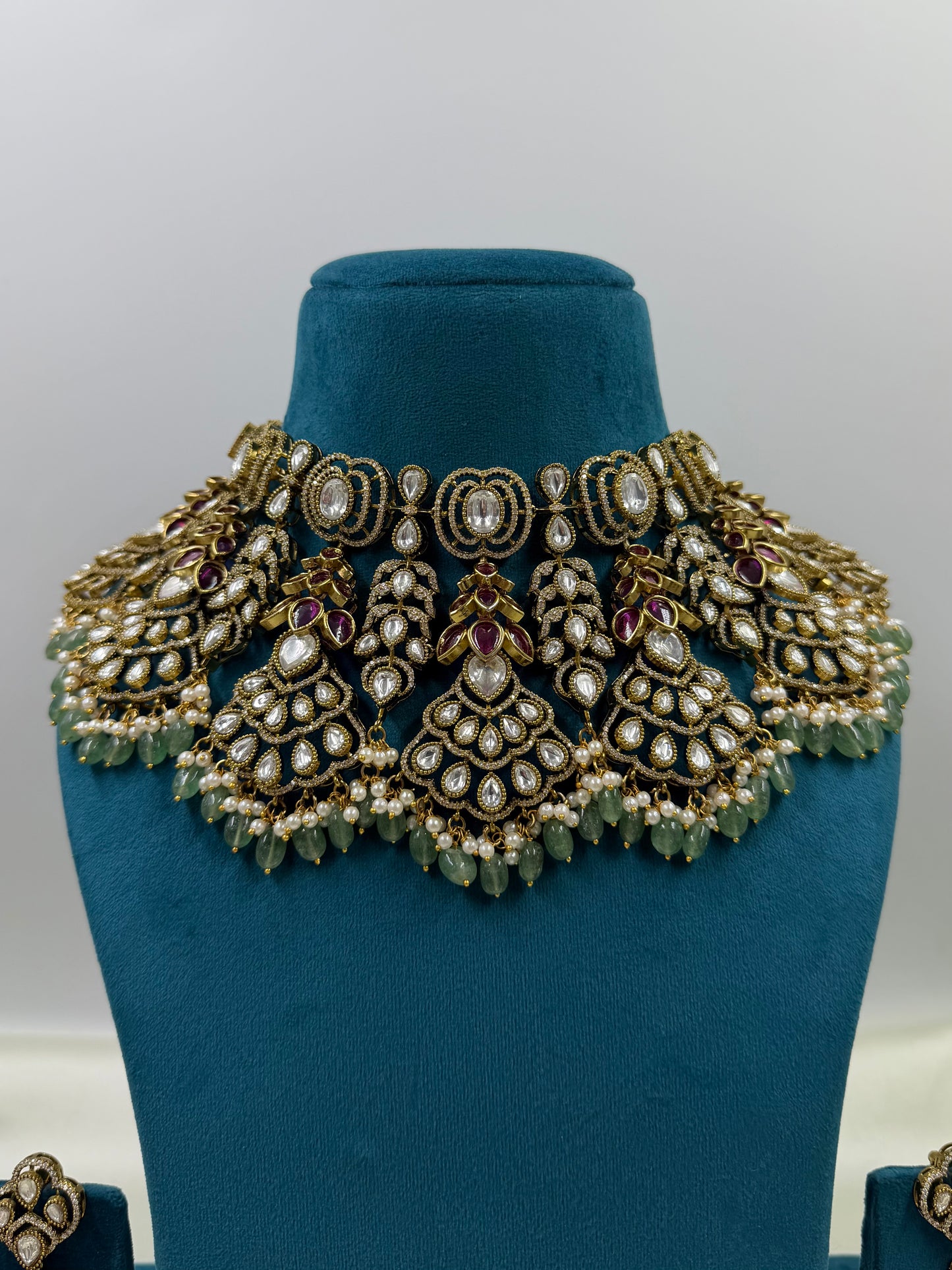 Sanjana Victorian Jaipuri Kundan Set