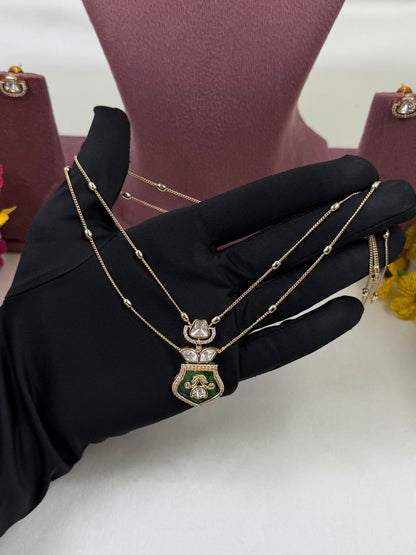 Shivani Moissanite Chain Pendant