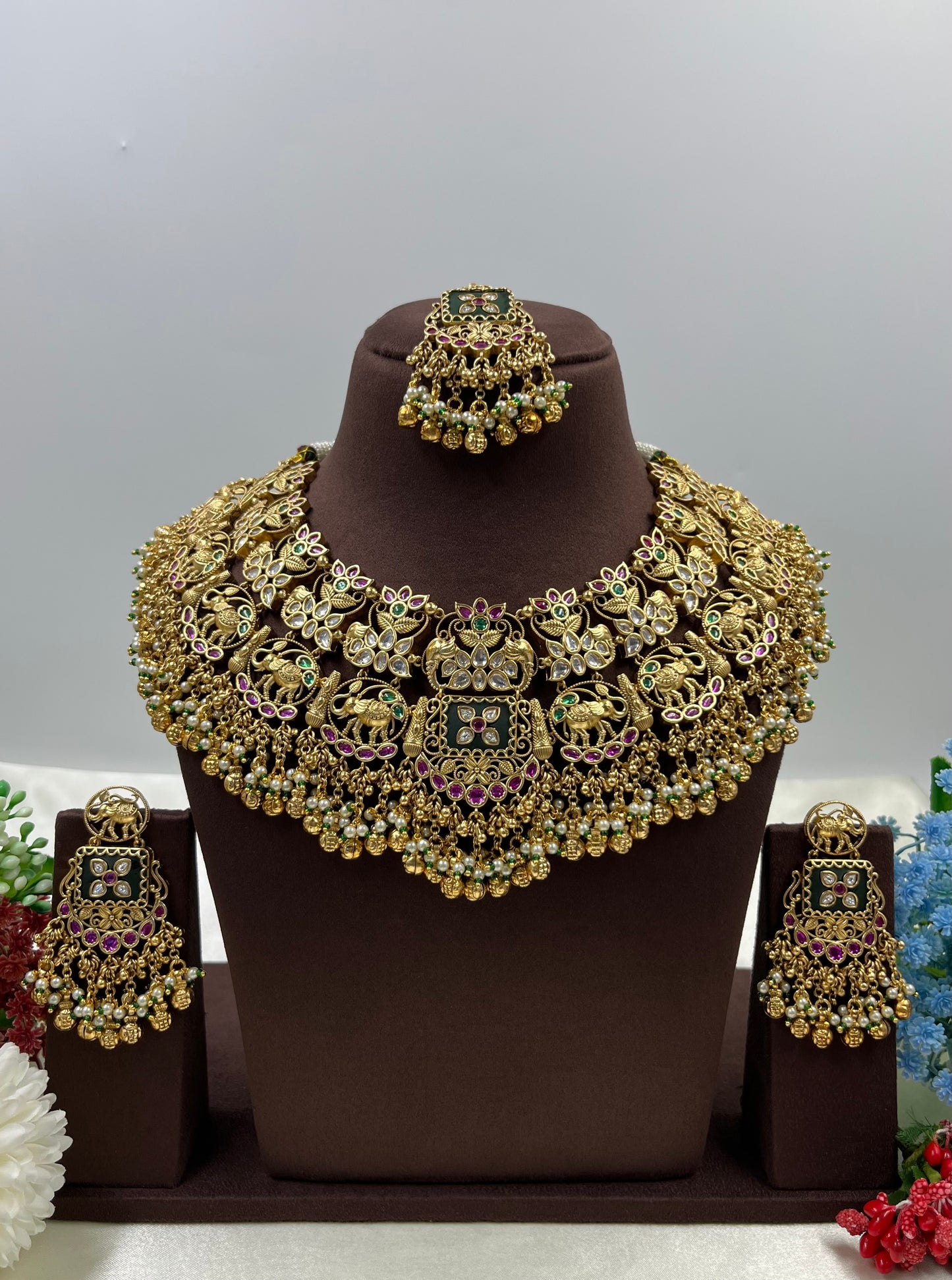 Mirabai Heritage Semi Bridal Set