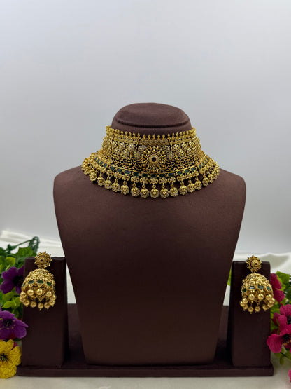 Latika Traditional Choker Necklace Set