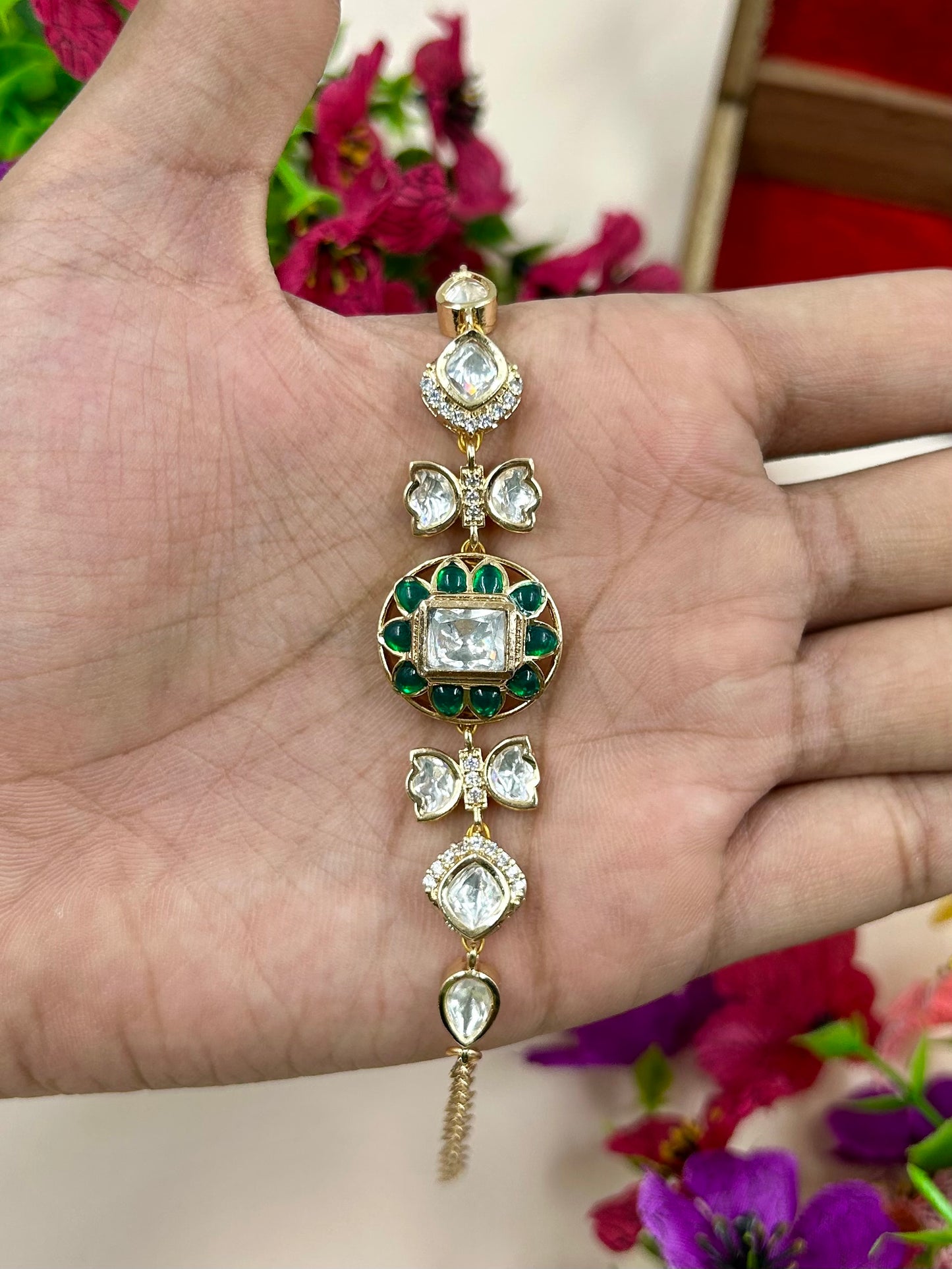 Deepa Moissanite Bracelet (Adjustable)