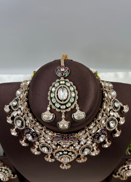 Savitri Moissanite Semi Bridal Set