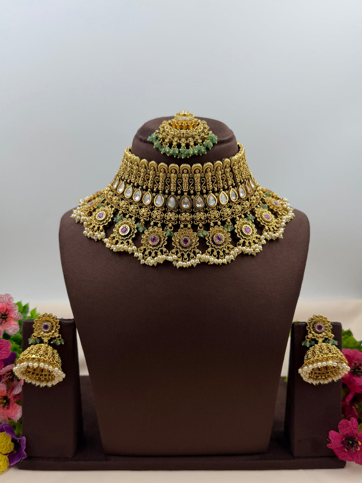 Kalpita Heritage Chorski Choker Necklace Set