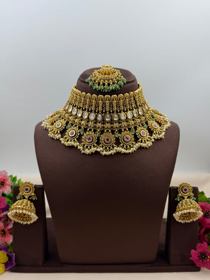 Kalpita Heritage Chorski Choker Necklace Set