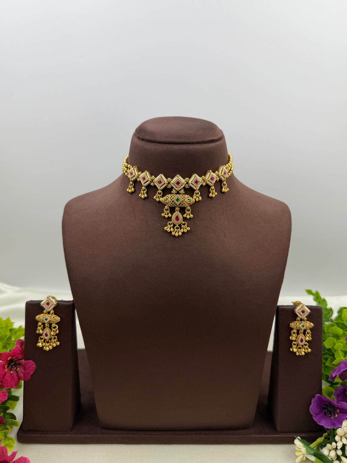Meher Chorski Delicate Choker Necklace Set