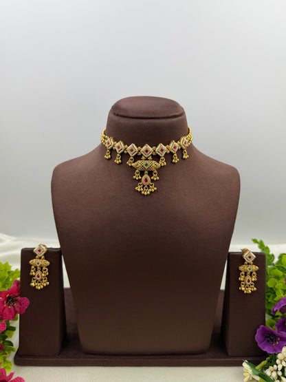 Meher Chorski Delicate Choker Necklace Set