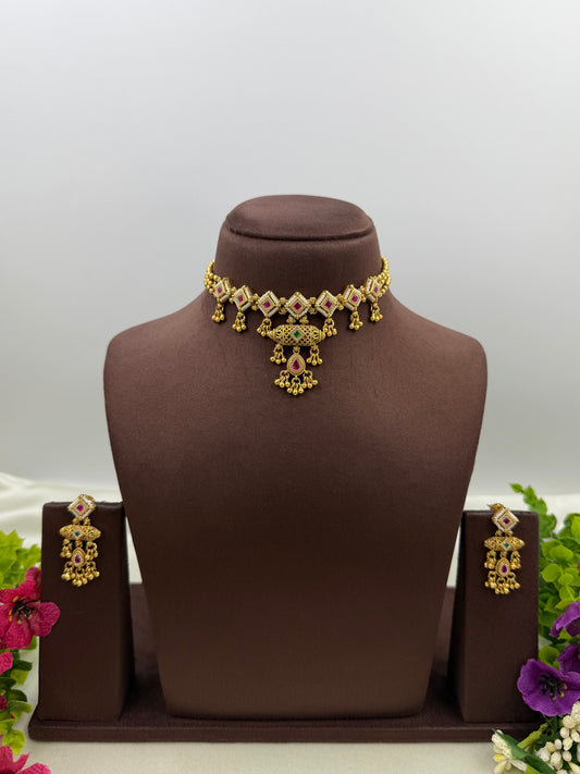 Meher Chorski Delicate Choker Necklace Set