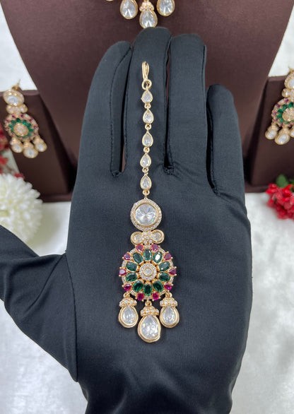 Chitra Moissanite Kundan Choker Necklace