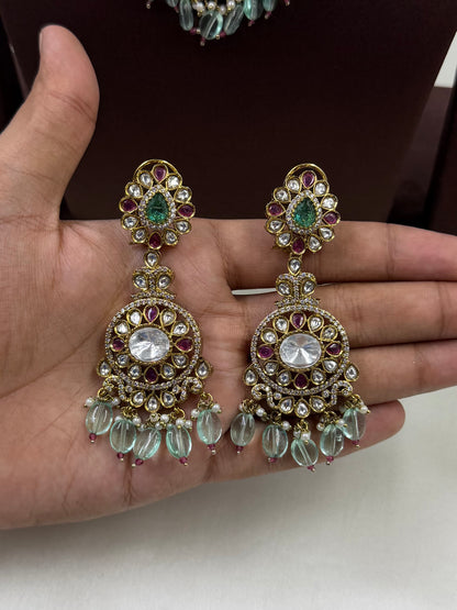 Mukta Jaipuri Kundan Choker Necklace Set