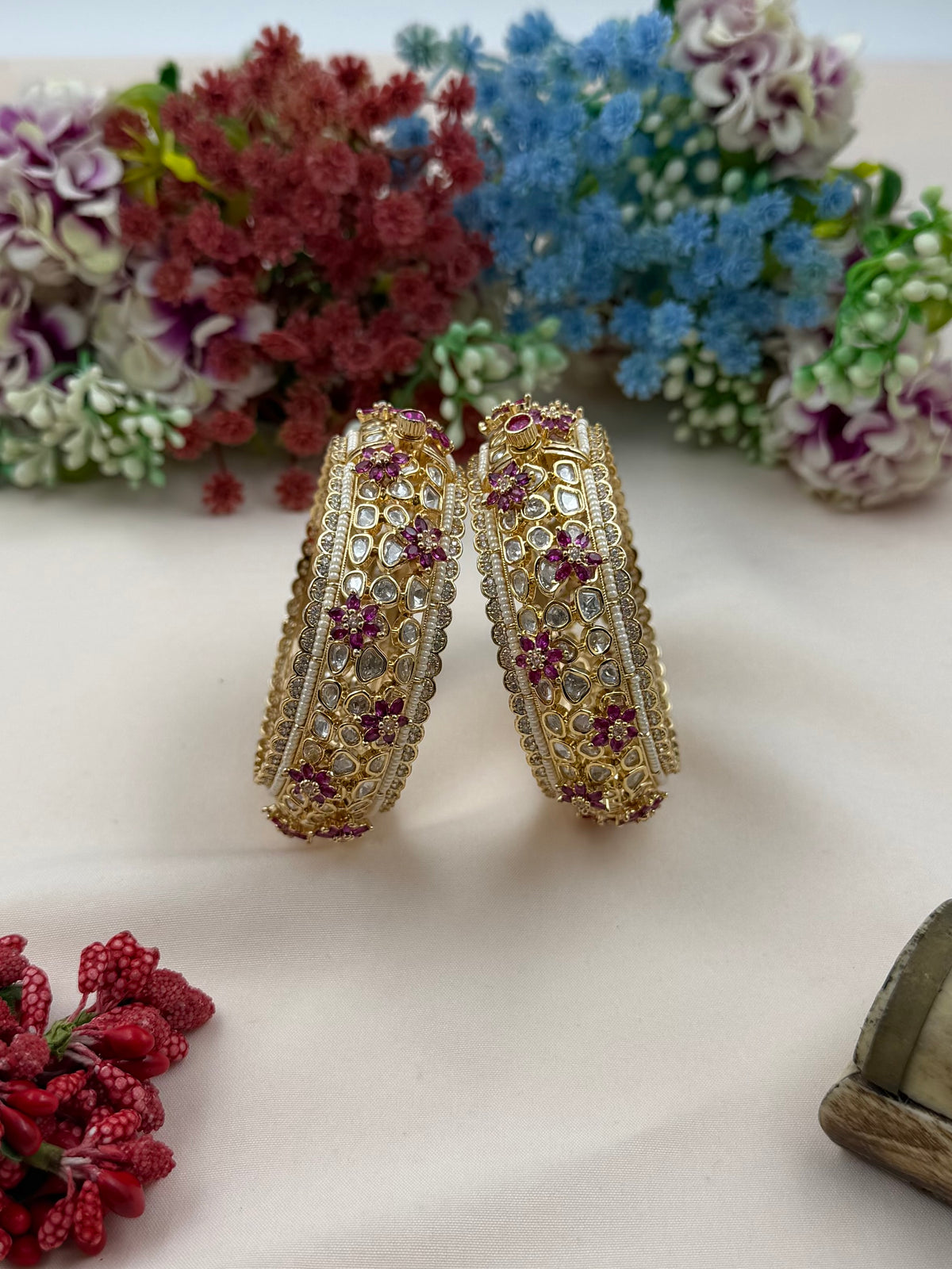 Karishma Moissanite Bangles (Openable)