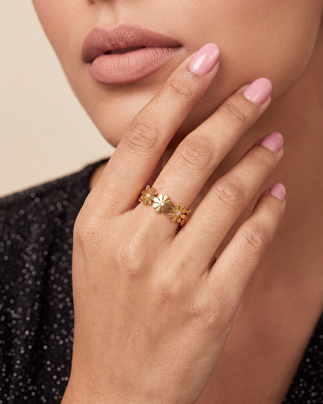 Mary Anti-Tarnish Stainless Steel Ring