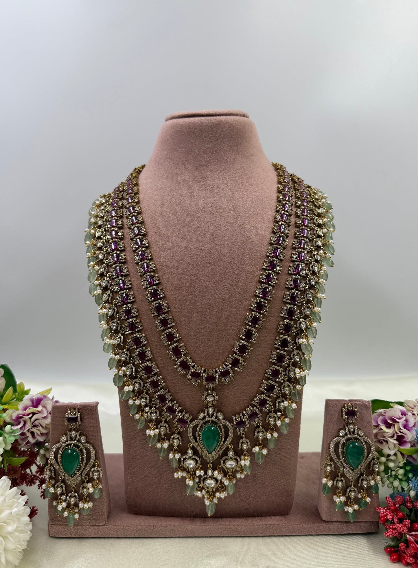 Aparna Victorian Premium Long Necklace Set