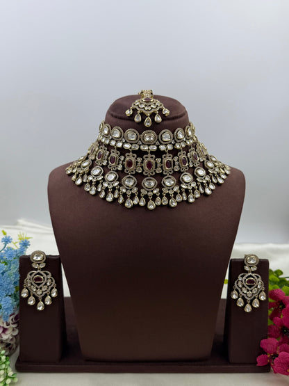 Bhavika Victorian Choker Necklace Set