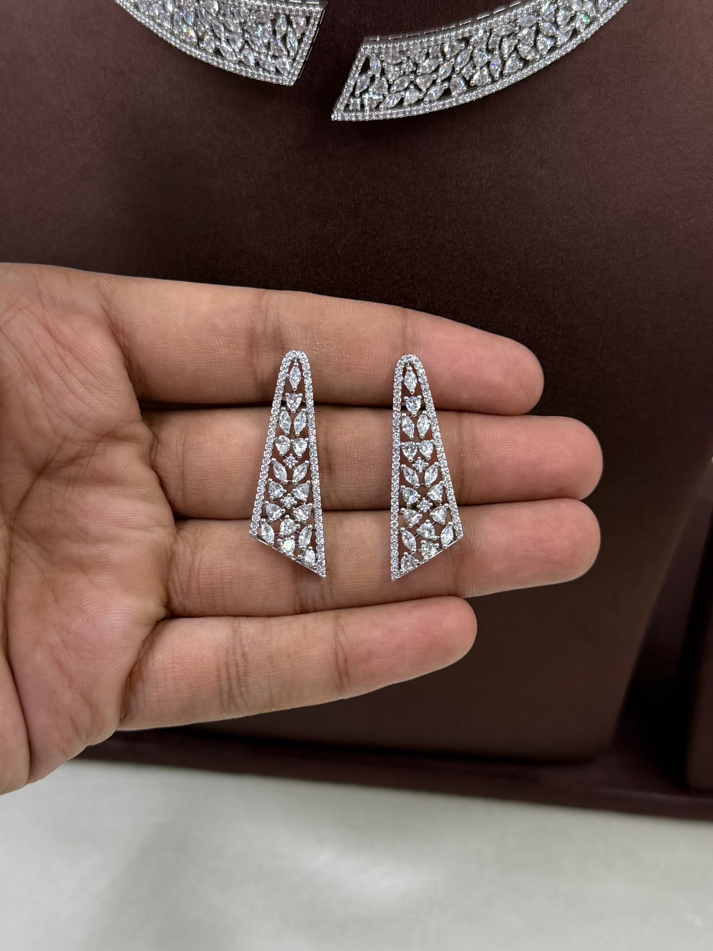 Nova American Diamond Necklace Set