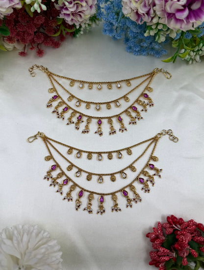 Saanvi Heritage Ear Chain